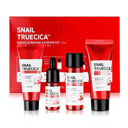 BỘ DƯỠNG PHỤC HỒI,TÁI TẠO DA CHIẾT XUẤT ỐC SÊN SOMEBYMI SNAIL TRUECICA MIRACLE REPAIR