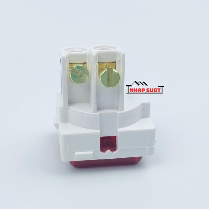 Hạt Đèn Báo Đỏ OKOM Lắp Mặt Vuông Nhỏ