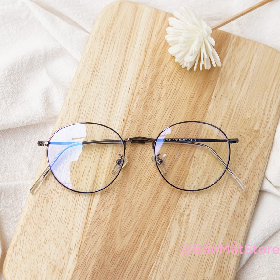 Gọng Kính Cận Kim Loại Tròn X2021 Nam Nữ (Tặng Hộp Khăn) | BigBuy360 - bigbuy360.vn