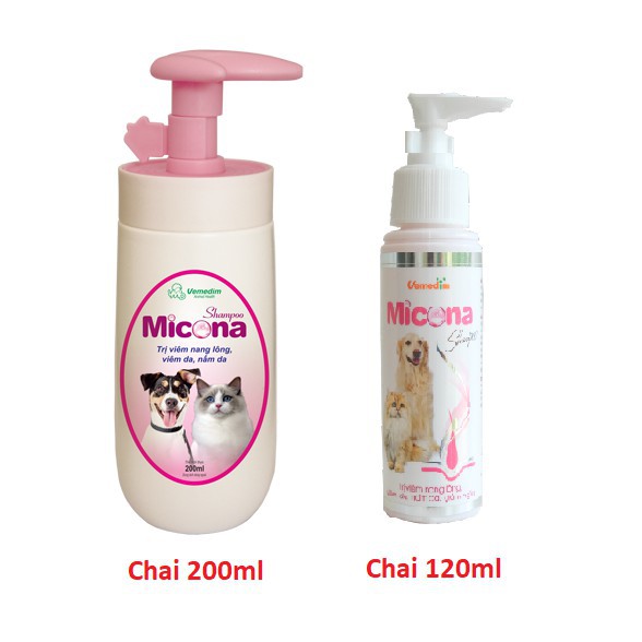 Sữa tắm phòng trị nấm MICONA SHAMPOO cho chó mèo