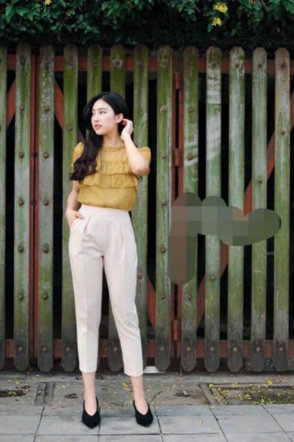 Quần baggy công sở chất tuyết mưa dáng dài loại 1 freeship50k