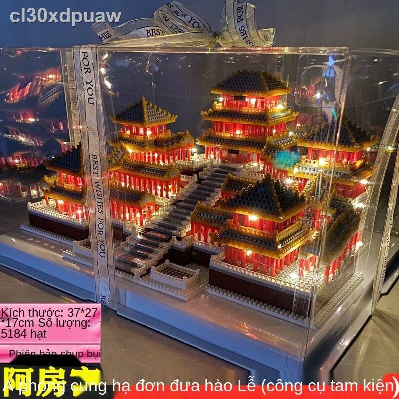 [HOT]Tòa nhà hạt nhỏ ở Quảng trường Thiên An Môn tương thích với Xếp hình Lego Kiểu Trung Quốc có độ khó cao lắp ráp và