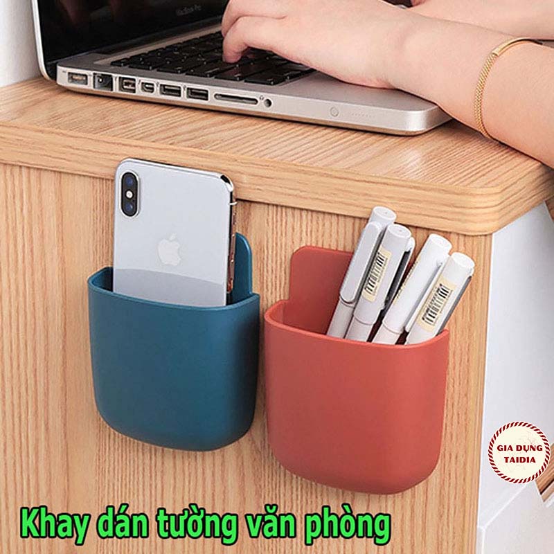 Khay Cắm Bút Viết, Điện Thoại, Điều Khiển Vật Dụng Đa Năng Dán Tường [KHAY DÁN TƯỜNG]