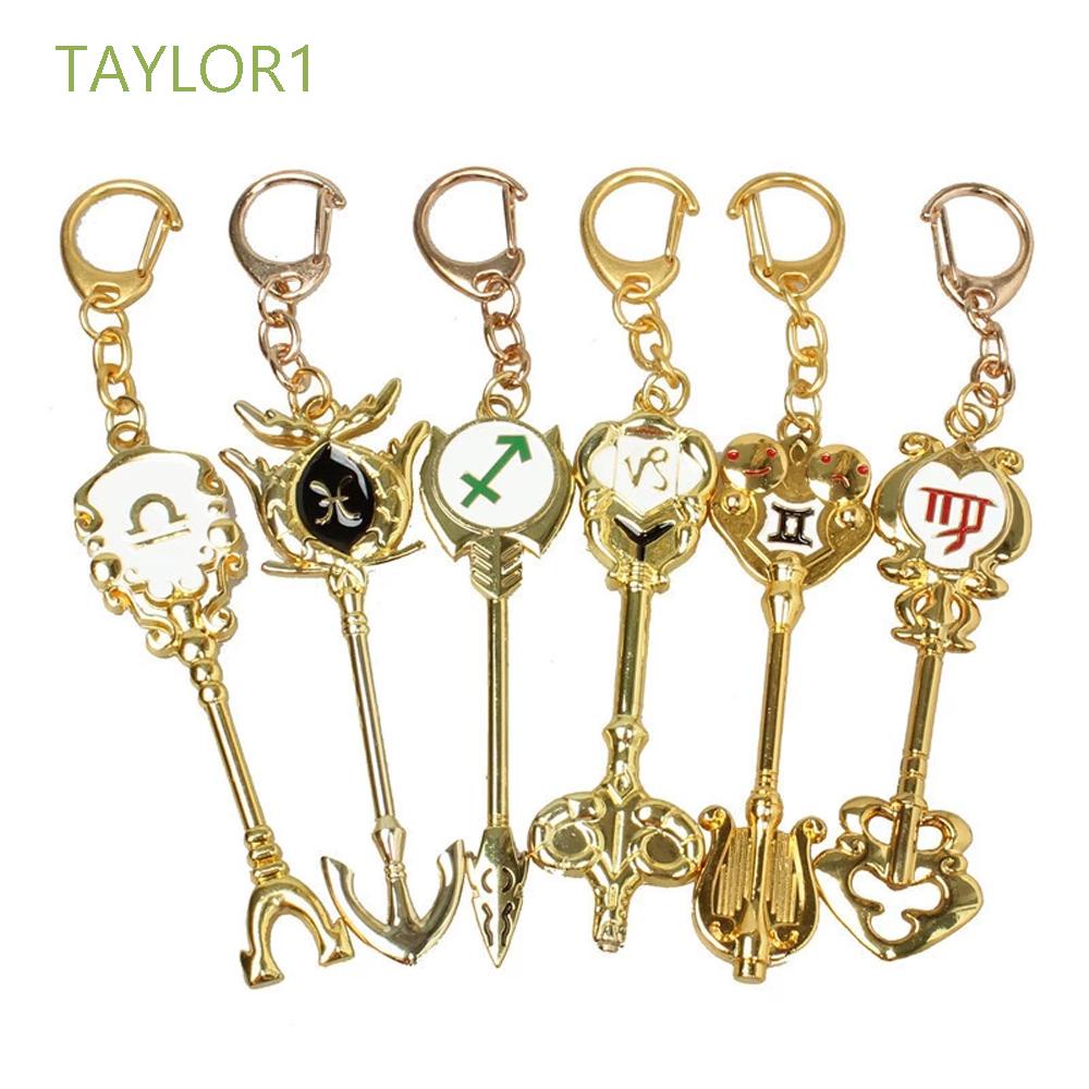 Móc khóa hình cung hoàng đạo hoạt hình TAYLOR1