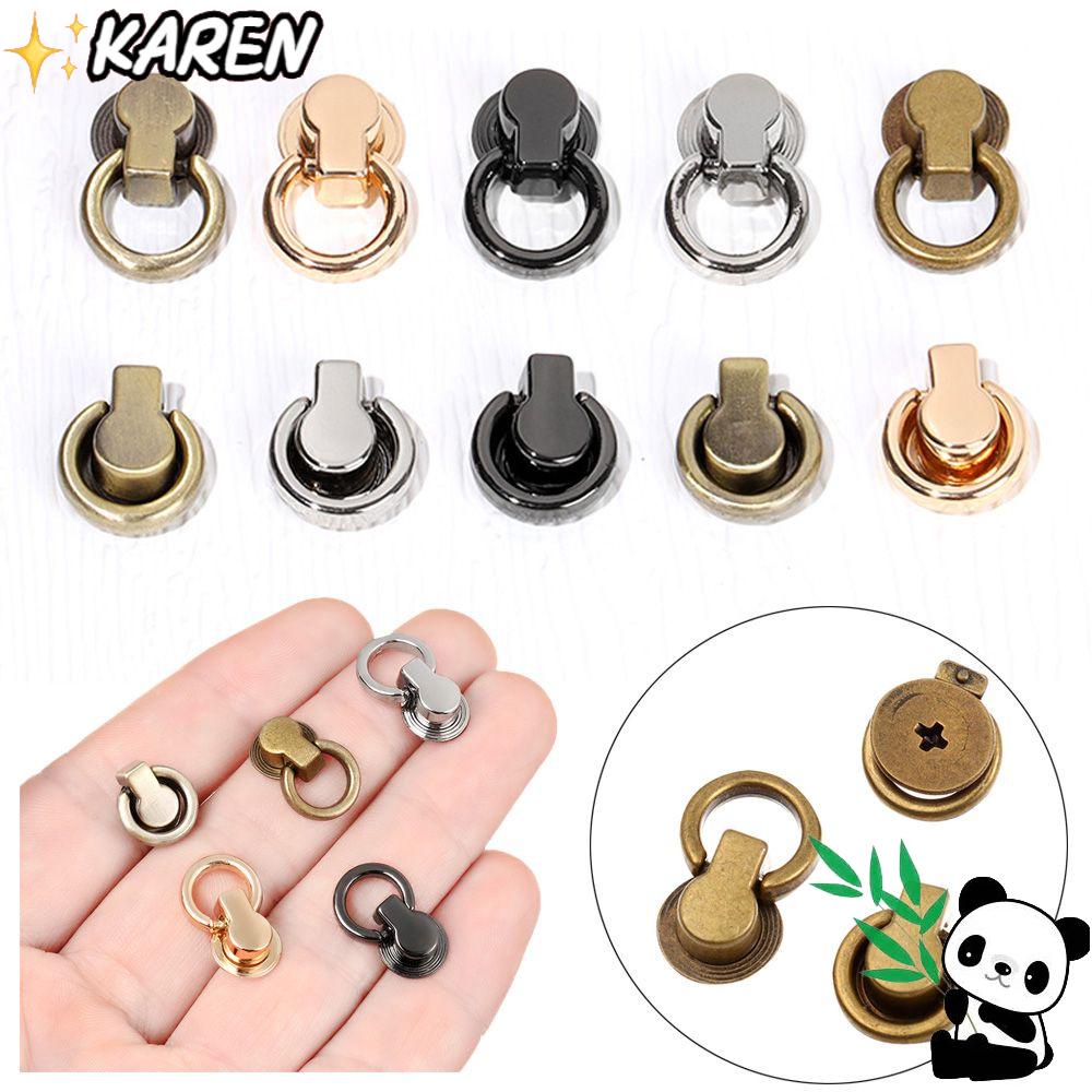 Karen Set 5 Kẹp Túi Nhỏ Bằng Kim Loại Với Vòng Chữ O