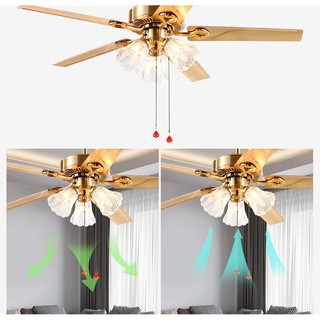 Quạt trần đèn trang trí HL-FAN6501TA