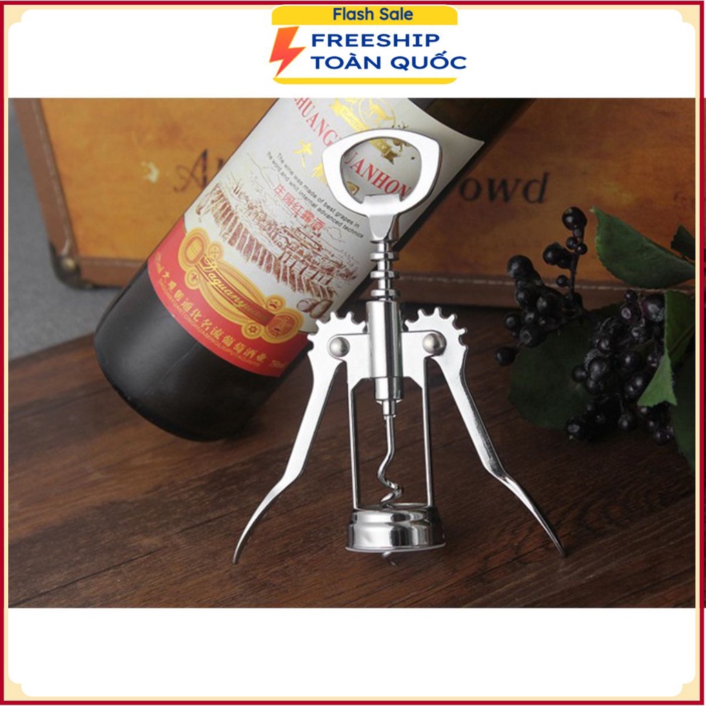 Dụng Cụ Khui Rượu Chữ T Kiểu 3 Thép Cao Cấp (Giao Mẫu Ngẫu Nhiên)