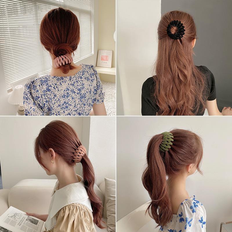 Dụng Cụ Làm Phồng Tóc Bằng Nhung Tổ Chim Phong Cách Hàn Quốc timetunnel