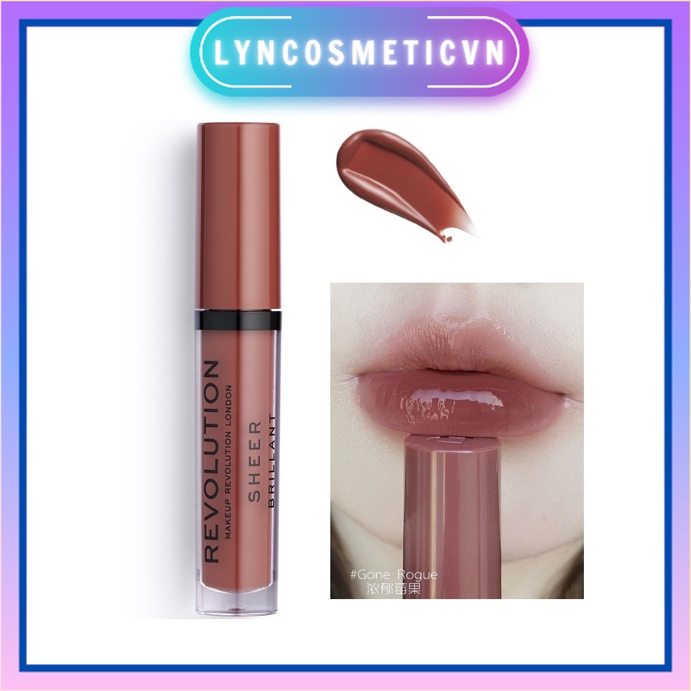 Son bóng căng mọng môi Revolution Sheer Lip #124 Rouge Gone