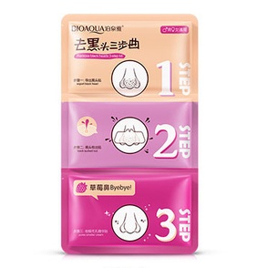 Mặt nạ lột mụn đầu đen 3 bước Bioaqua - lột sạch mụn đầu đen, mụn cám, dầu thừa trên da vùng mũi