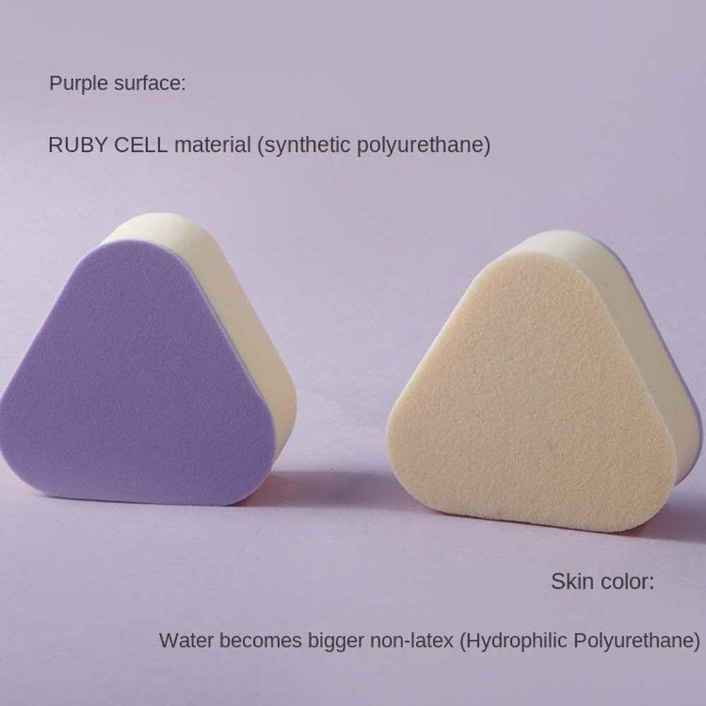 Mút Trang Điểm Hình Tam Giác Màu Tím Sử Dụng Được Cả Khi Ướt Và Khô