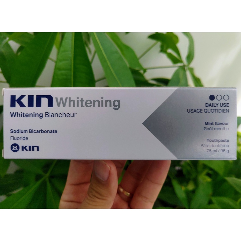 Kem đánh răng làm trắng răng Kin Whitening 75ml/ Tây Ban Nha