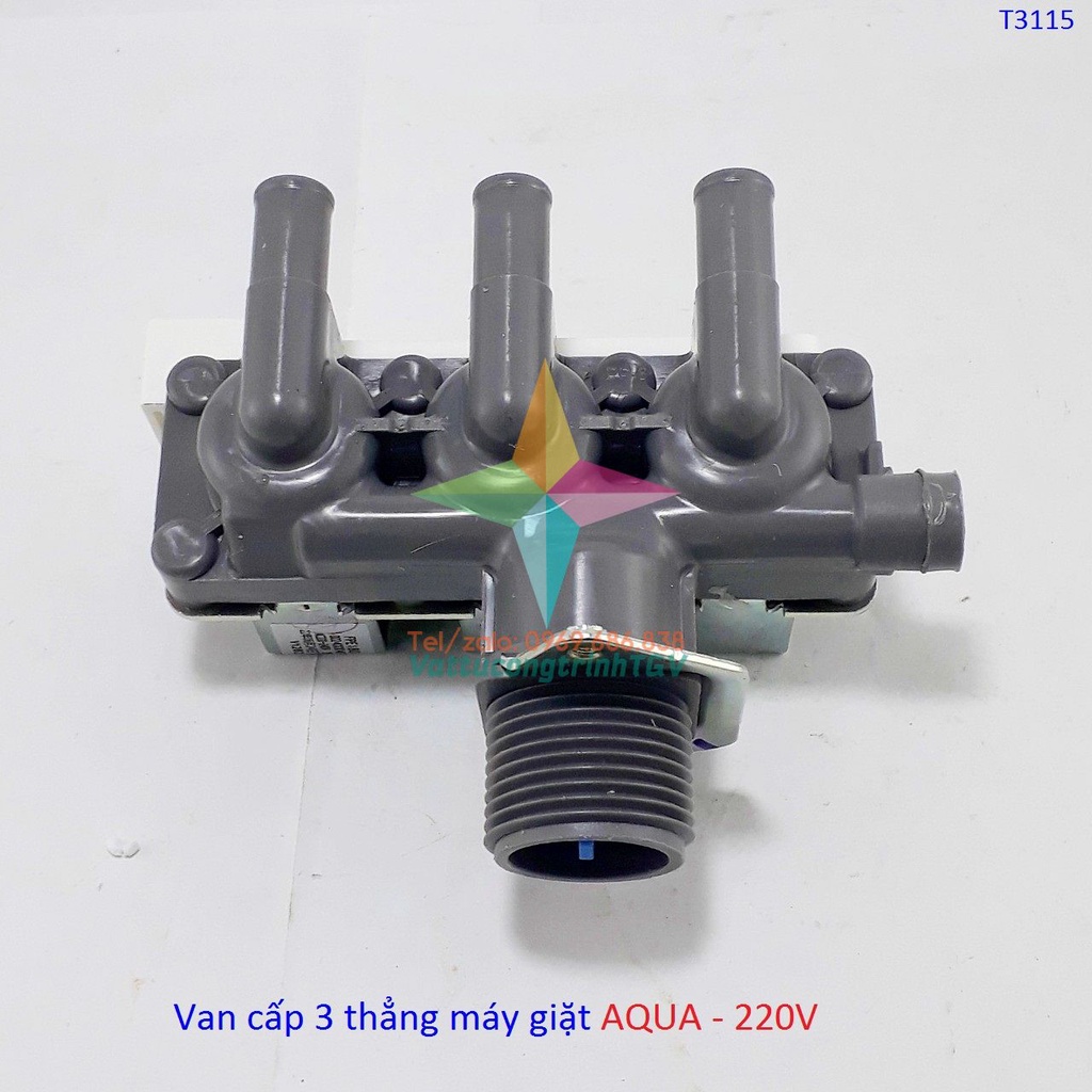 Van cấp nước 3 chân máy giặt AQUA 220V-240V/50Hz