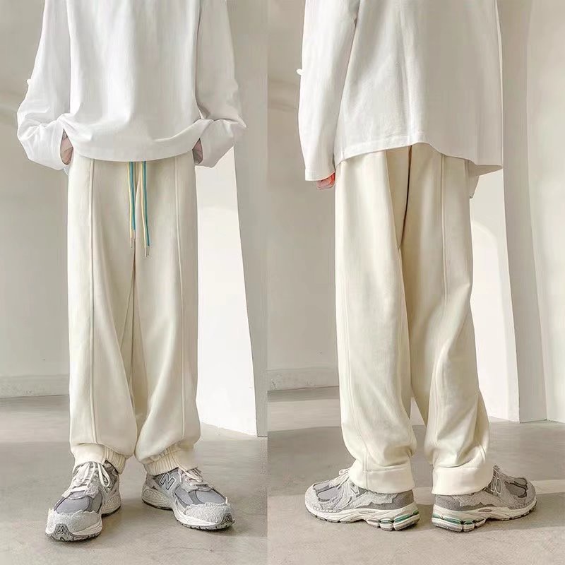 Quần nam thời trang hàn quốc quần jogger nam Đồng bằng simple quần baggy pants nam