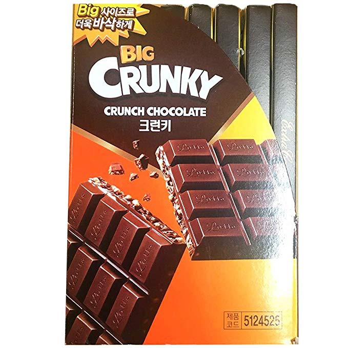 Chocolate Lotte BIG Crunky thanh 82gr