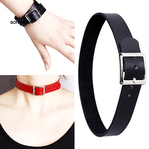 Vòng Cổ Choker Giả Da Phong Cách Cá Tính Dành Cho Nữ