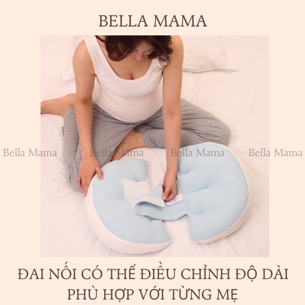 Gối Bầu Cánh Tiên Chính Hãng Bella Mama Nâng Đỡ Bụng Hỗ Trợ Giảm Đau Lưng Cho Mẹ Bầu Hàng Loại 1- Gb01