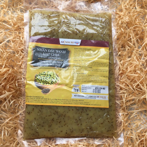 Nhân đậu xanh hạt chia ABMauri 1kg