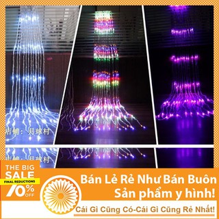 💥FREE SHIP💥 Đèn Rèm Buông LED Hiệu Ứng Thác Đổ, Mưa Rơi