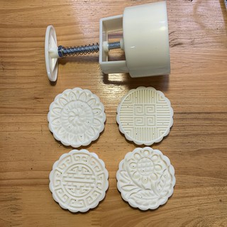 Khuôn Trung Thu ⚡ SIÊU RẺ ⚡ Bánh 125g, 4 mặt ấn sắc nét KTT 66