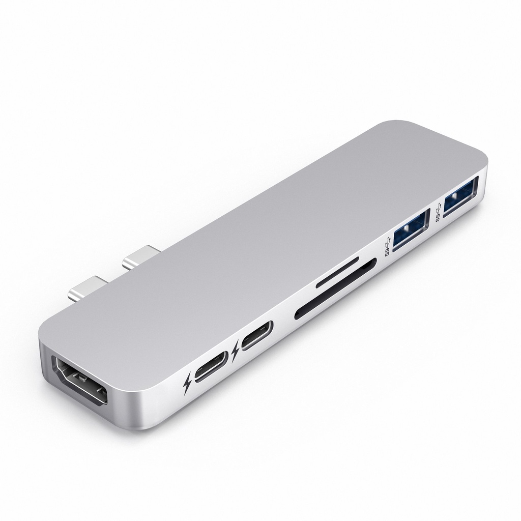 Cổng Chuyển/Hub USB-C Pro 7in2 HDMI 4K, Thunderbolt 3 5K, USB 3.1, USB-C, SD, MicroSD HyperDrive