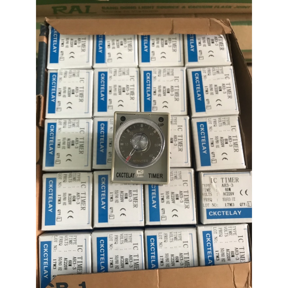 Rơ le thời gian CKC AH3-3 Relay 10s, 30s, 60s, 10m, 30m, 60m