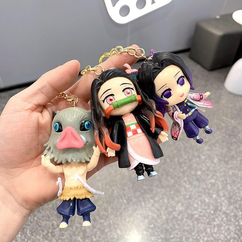 Móc Khóa Trang Trí Chất Lượng Cao Hình Hoạt Hình Demon Slayer WMES15H DIY