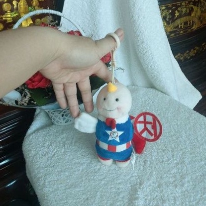 Móc khóa mỡ gà siêu nhân