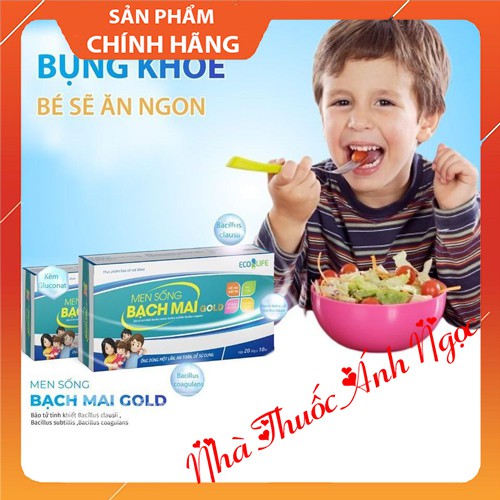 [CHÍNH HÃNG] Men sống bạch mai gold dạng ống uống