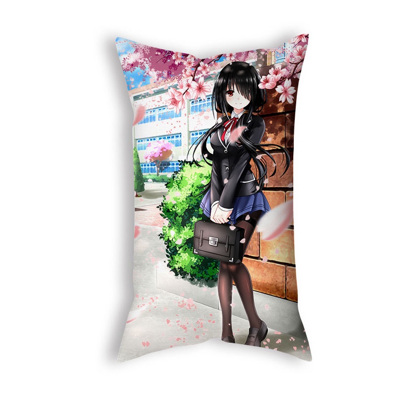 Vỏ Gối Vuông 50*30cm In Hình Nhân Vật Anime Date A Live Độc Đáo