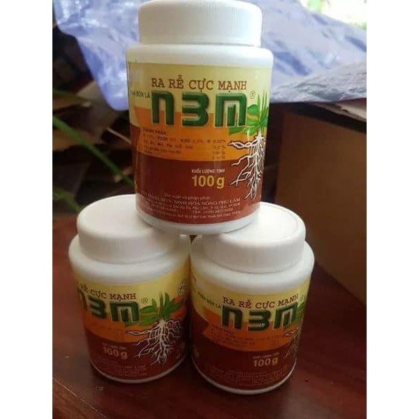 [CHÍNH HÃNG] Phân bón lá kích rễ N3M lọ 100g, siêu ra rễ cho cây trồng lọ 100g