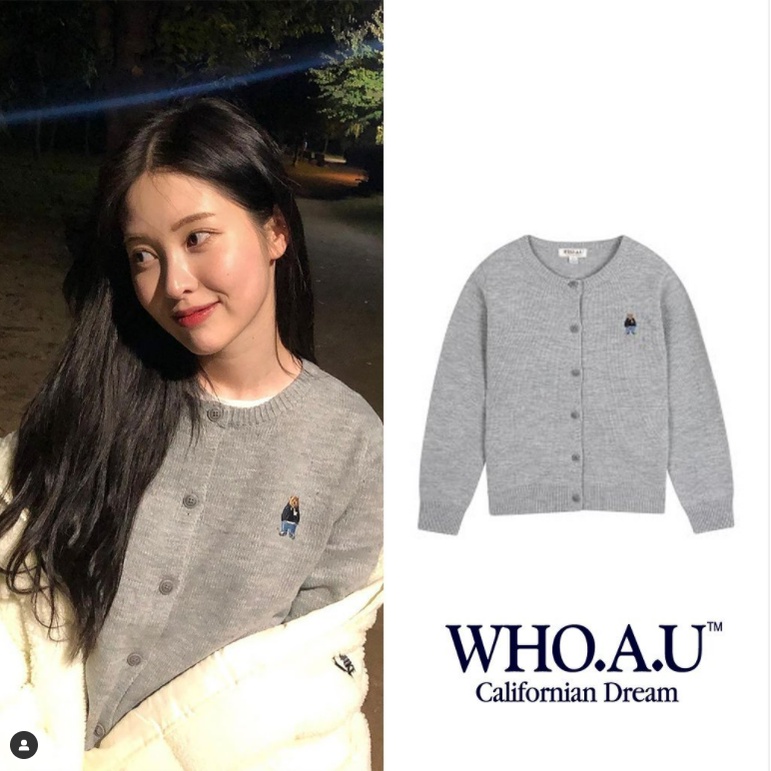Áo len cardigan WHOAU WHCKB4812F phong cách Steve