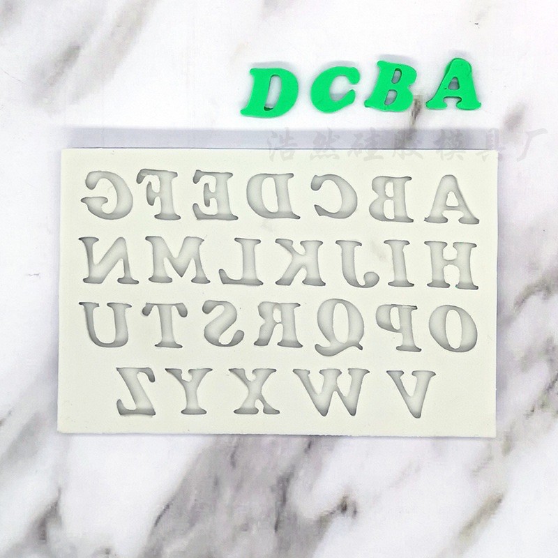 set 3 khuôn chữ và số size nhỏ trang trí bánh