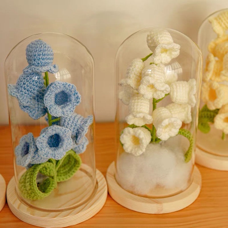 Sản Phẩm Hoàn Thiện Bó Hoa Lily Bằng Len Làm Quà Sinh Nhật Sáng Tạo diy Cho Bạn Gái