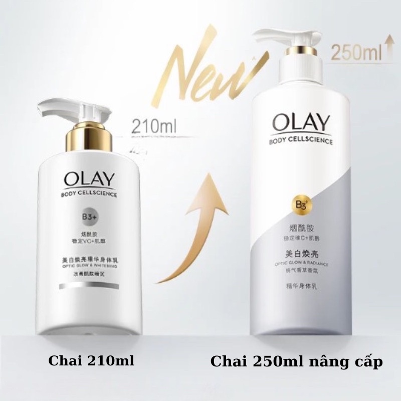 Sữa Dưỡng Thể Olay B3 Bright Ultra Whitening dưỡng trắng toàn thân