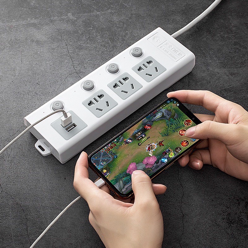 Ổ Cắm Điện Thông Minh Đa Năng Cổng Sạc USB Cao Cấp, An Toàn Chịu Tải Tốt