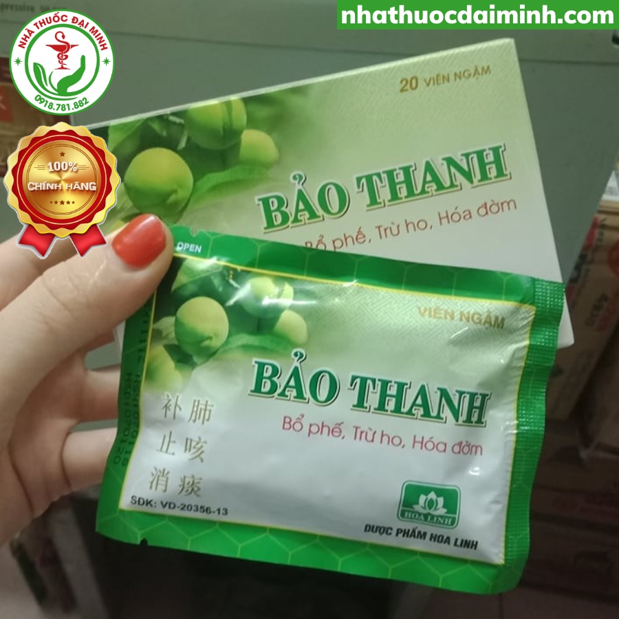 Viên Ngậm Bảo Thanh Hộp 20 Viên