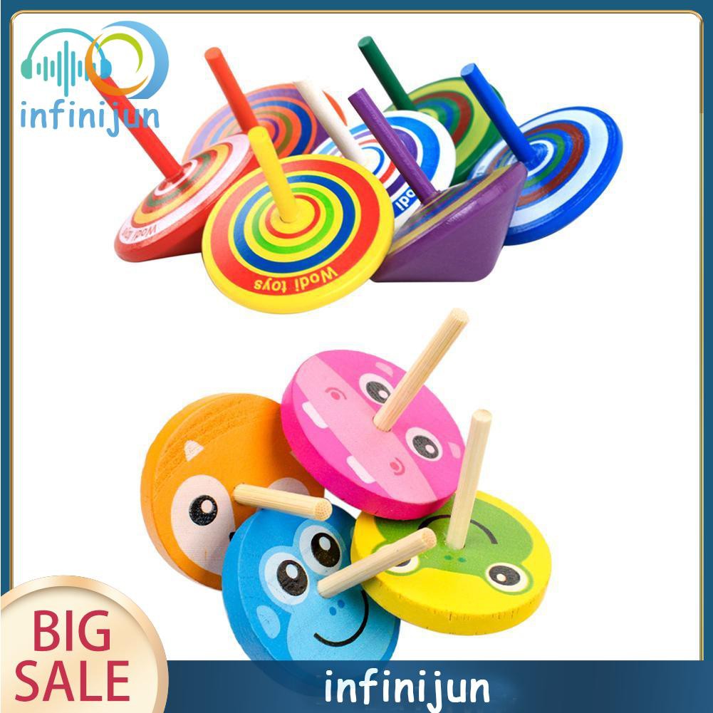 Con quay đồ chơi bằng gỗ giúp giải tỏa căng thẳng làm quà tặng sinh nhật/ lễ hội dành cho trẻ em