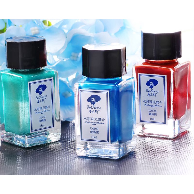 |ORDER| HỘP 10 MÀU NHŨ NGỌC TRAI PAUL RUBENS - RUBENS WATERCOLOR PEARFESCENT MEDIUM