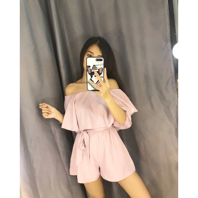 [FREESHIP - ẢNH THẬT] Jumpsuit cột nơ bẹt vai FavIux xuất Hàn