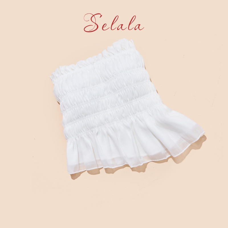 Áo Cúp Ngực Selala Bèo Nhún Cao Cấp Vạt Chéo Sexy V18