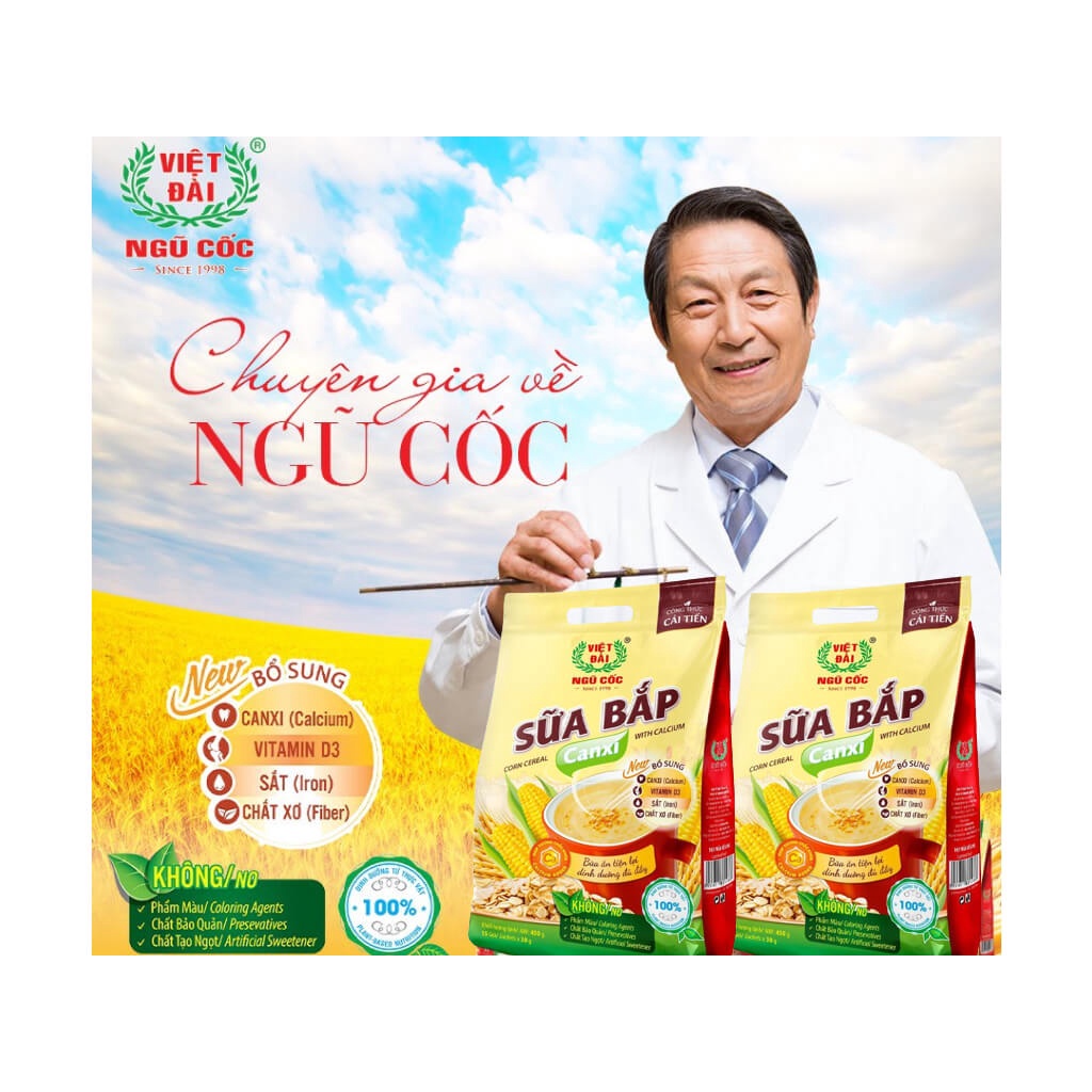 Sữa bắp canxi Việt Đài túi 600g