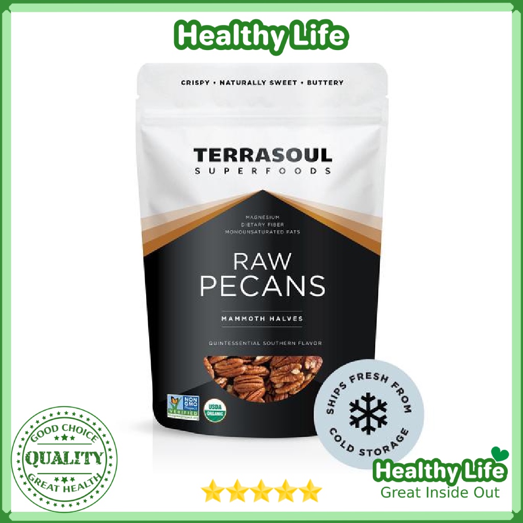 Quả Hồ Đào Sống Terrasoul Superfoods Organic Pecans 312 g
