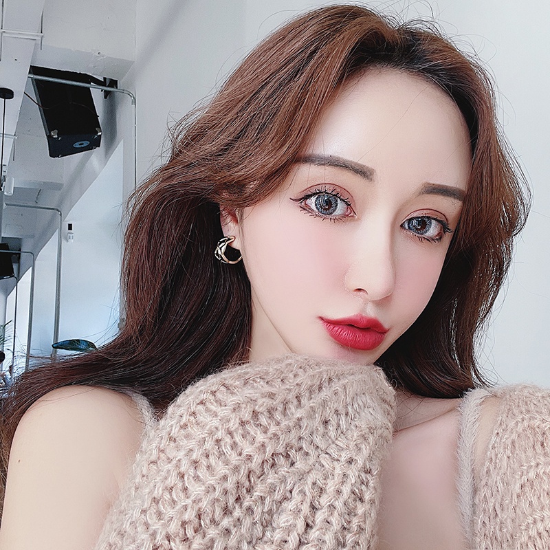 Khuyên tai kẹp không bấm lỗ chốt cố định K204 bằng hợp kim mạ vàng hình chữ C bigsize dáng ngắn Leous Accessories