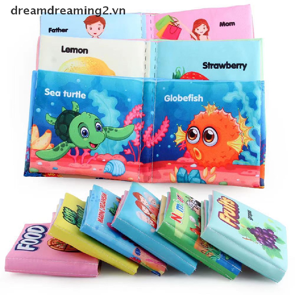Sách Vải Canvas Mềm Có Âm Thanh Vui Nhộn Giáo Dục Sớm Cho Bé