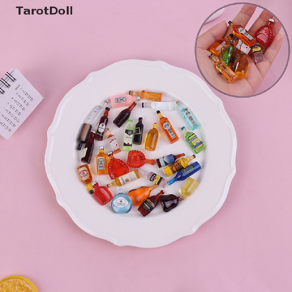 Set 10 Chai Nhựa Mini 1: 12 Dùng Để Trang Trí Nhà Búp Bê