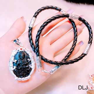 DÂY CHUYỀN NAM MẶT PHẬT BÀ BỌC RỒNG BẠC TA CAO CẤP 925 KHÔNG PHAI MÀU