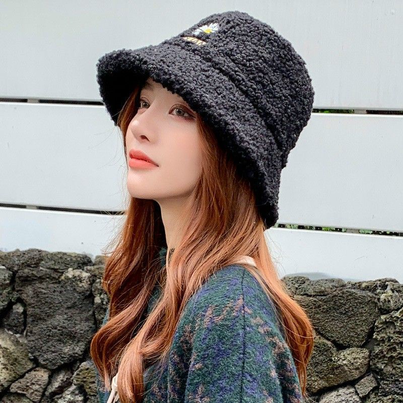 Mũ lông cừu bucket mùa đông, nón mùa đông phù hộp với thời tiết se lạnh và mùa đồng miền bắc