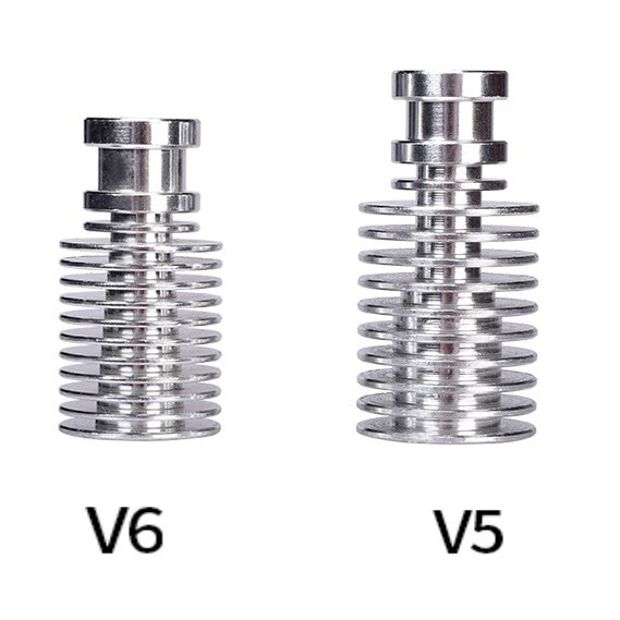 Cùm đầu in E3D V5-V6/ 1.75mm loại xuyên suốt cải tiến tránh nghẹt nhựa dành cho máy in 3D