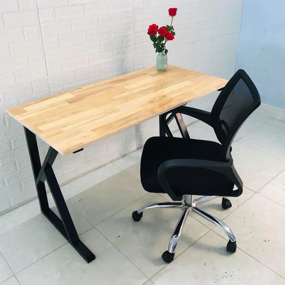 Bàn làm việc gỗ cao su mẫu chữ K KIỂU MỚI 2022, SIÊU RẺ. MẶT GỖ CAO SU CHỐNG THẤM NƯỚC 100%